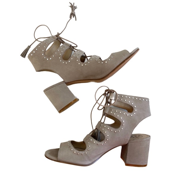 Vince Camuto Henley Studded Lace-Up Sandals - Picture 4 of 12